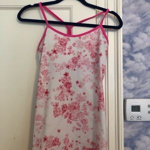 Lulu Lemon Pink & White Tank Top